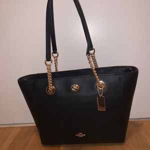 Coach Leather Carryall Handbag NWT & Duster